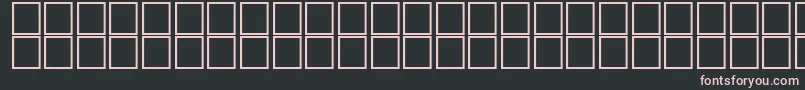 Шрифт AlHorOutline – розовые шрифты на чёрном фоне
