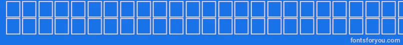 AlHorOutline Font – Pink Fonts on Blue Background