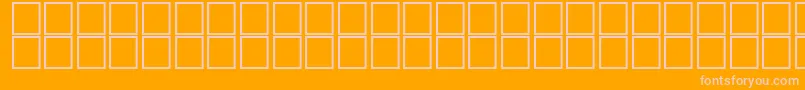 Czcionka AlHorOutline – różowe czcionki na pomarańczowym tle