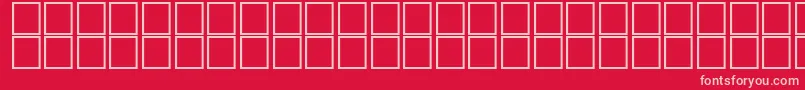 AlHorOutline Font – Pink Fonts on Red Background