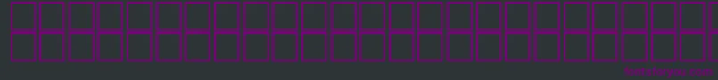 Шрифт AlHorOutline – фиолетовые шрифты на чёрном фоне