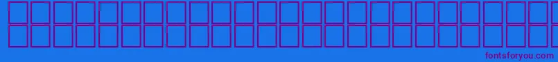 AlHorOutline Font – Purple Fonts on Blue Background