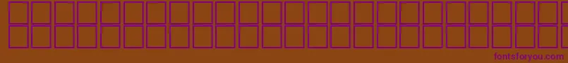 Шрифт AlHorOutline – фиолетовые шрифты на коричневом фоне