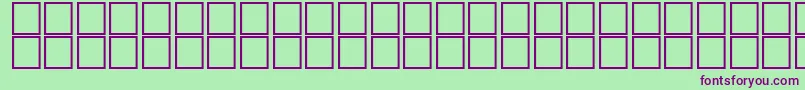 Шрифт AlHorOutline – фиолетовые шрифты на зелёном фоне