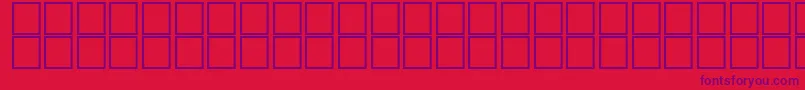 AlHorOutline-Schriftart – Violette Schriften auf rotem Hintergrund