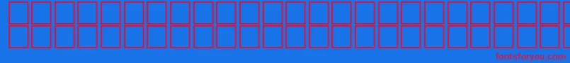 AlHorOutline-fontti – punaiset fontit sinisellä taustalla