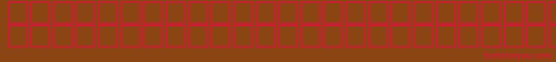 AlHorOutline Font – Red Fonts on Brown Background