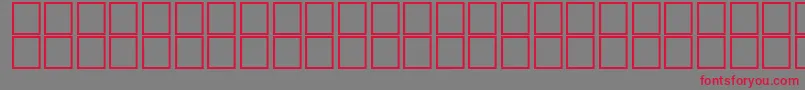 AlHorOutline Font – Red Fonts on Gray Background