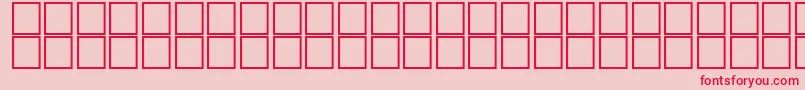 AlHorOutline Font – Red Fonts on Pink Background
