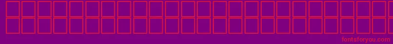 AlHorOutline-fontti – punaiset fontit violetilla taustalla