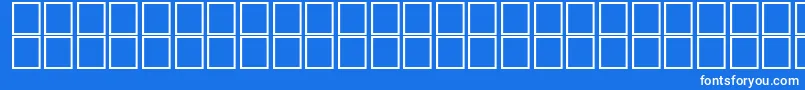 AlHorOutline Font – White Fonts on Blue Background