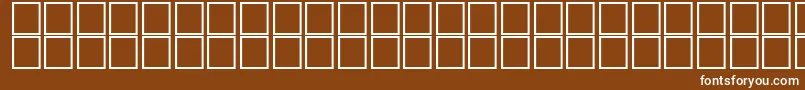 Шрифт AlHorOutline – белые шрифты на коричневом фоне