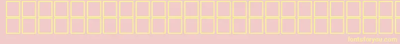 AlHorOutline Font – Yellow Fonts on Pink Background