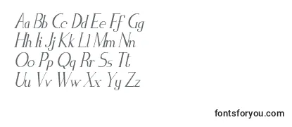 ZorusSerifItalic Font