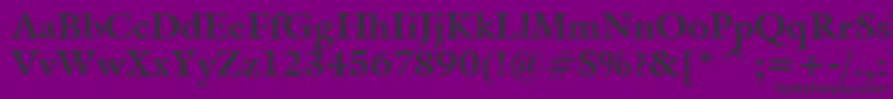 Tt0069m Font – Black Fonts on Purple Background