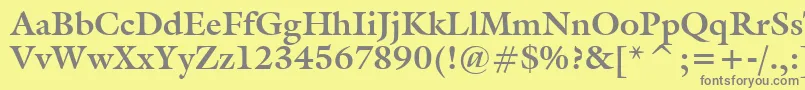 Tt0069m Font – Gray Fonts on Yellow Background