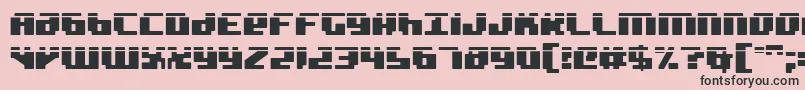 BadRobotLaser Font – Black Fonts on Pink Background