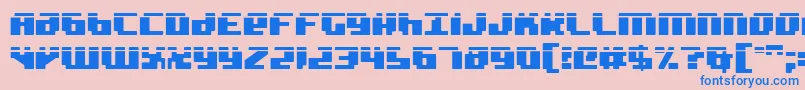 BadRobotLaser Font – Blue Fonts on Pink Background