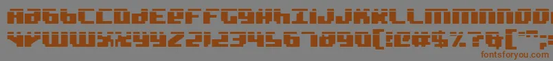 fuente BadRobotLaser – Fuentes Marrones Sobre Fondo Gris