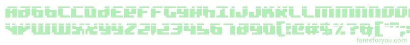 BadRobotLaser Font – Green Fonts on White Background