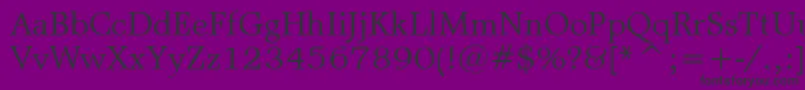 Шрифт MattAntiqueBt – чёрные шрифты на фиолетовом фоне
