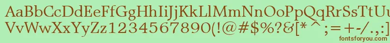 MattAntiqueBt Font – Brown Fonts on Green Background