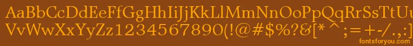 MattAntiqueBt Font – Orange Fonts on Brown Background