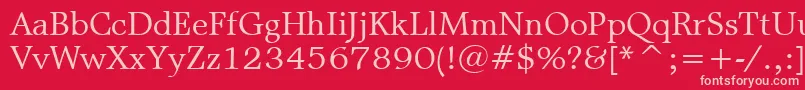 MattAntiqueBt Font – Pink Fonts on Red Background
