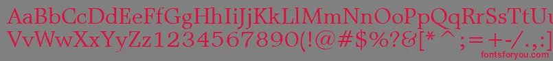 MattAntiqueBt Font – Red Fonts on Gray Background
