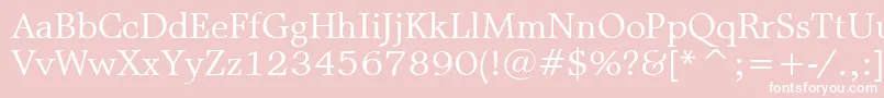 MattAntiqueBt Font – White Fonts on Pink Background