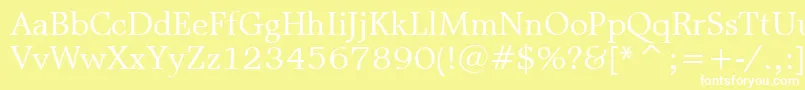 MattAntiqueBt Font – White Fonts on Yellow Background