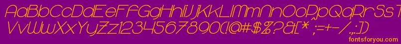fuente MajoramBoldItalic – Fuentes Naranjas Sobre Fondo Morado