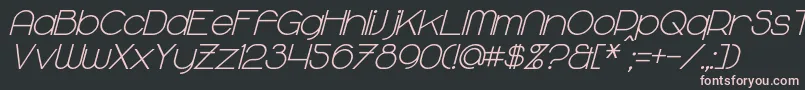 MajoramBoldItalic Font – Pink Fonts on Black Background