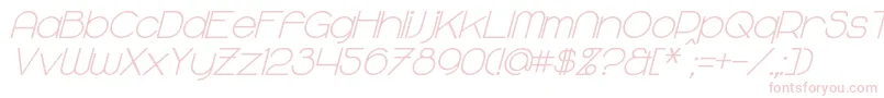 MajoramBoldItalic Font – Pink Fonts on White Background