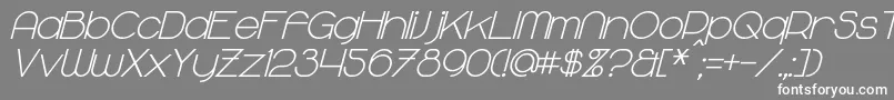 MajoramBoldItalic Font – White Fonts on Gray Background