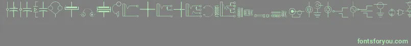 fuente Electronics – Fuentes Verdes Sobre Fondo Gris