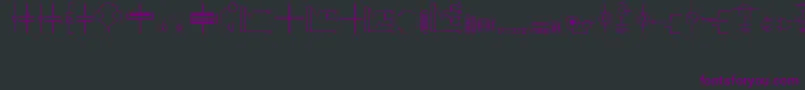 Electronics Font – Purple Fonts on Black Background