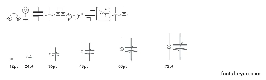 Electronics Font Sizes