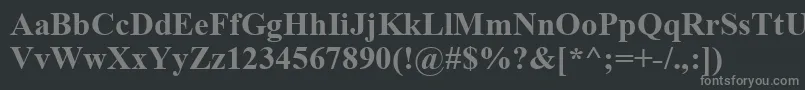 TimesNewRomanРџРѕР»СѓР¶РёСЂРЅС‹Р№ Font – Gray Fonts on Black Background