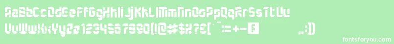 QuartermasterRegular Font – White Fonts on Green Background