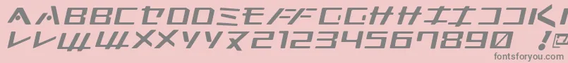 フォントKleinsan – ピンクの背景に灰色の文字