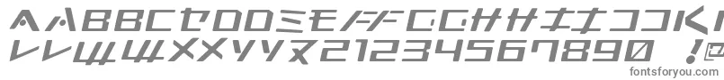 フォントKleinsan – 白い背景に灰色の文字