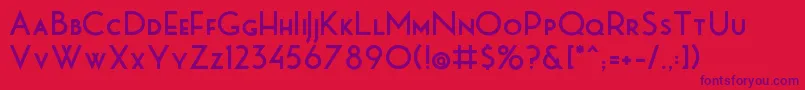 MbPictureHouseTwoBold Font – Purple Fonts on Red Background