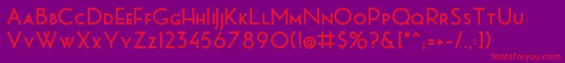 MbPictureHouseTwoBold Font – Red Fonts on Purple Background