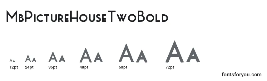 MbPictureHouseTwoBold Font Sizes