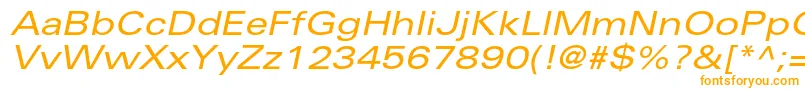 UniversltstdExobl Font – Orange Fonts on White Background