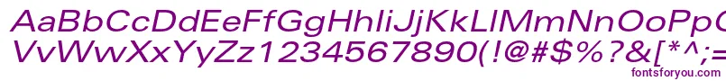 UniversltstdExobl Font – Purple Fonts on White Background