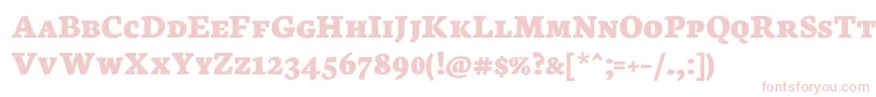 NeutonScExtrabold Font – Pink Fonts on White Background