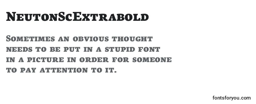 NeutonScExtrabold Font