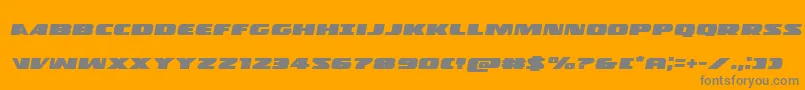 Policecruiserexpandital Font – Gray Fonts on Orange Background